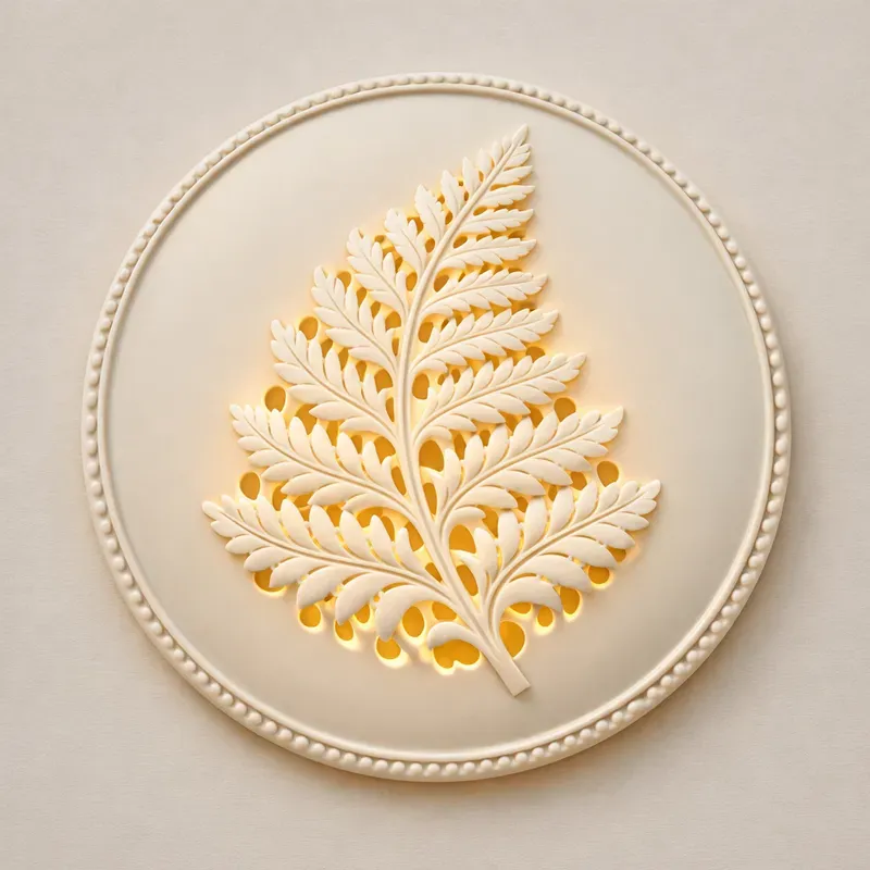 Backlit Porcelain Fretwork Medallions