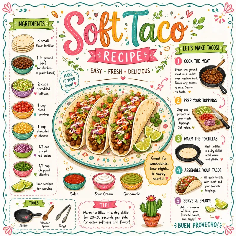 Cute Hand Drawn Recipes