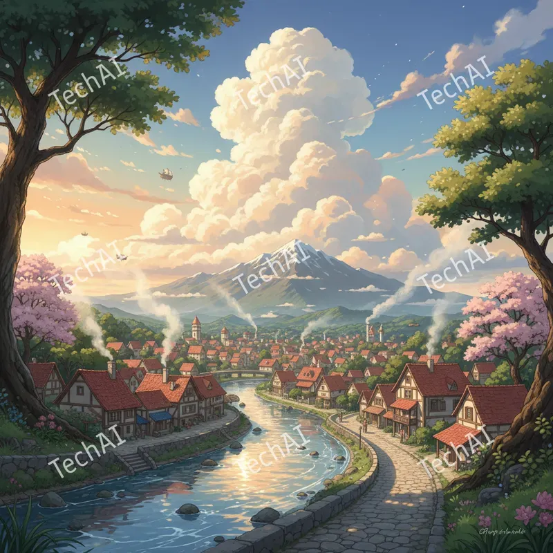 Ghibli Inspired Anime Landscapes
