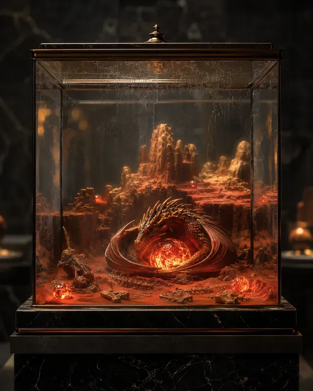 Fantasy Monster Terrarium Art