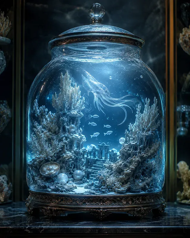 Fantasy Monster Terrarium Art