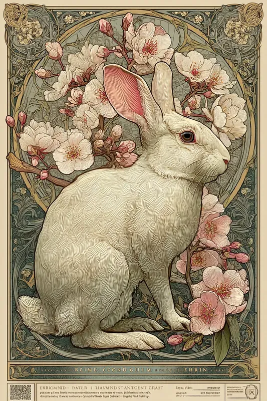 Art Nouveau Botanical Wildlife