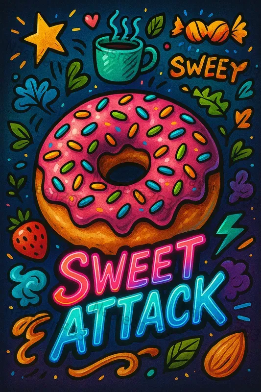 3D Doodle Food Poster Creators