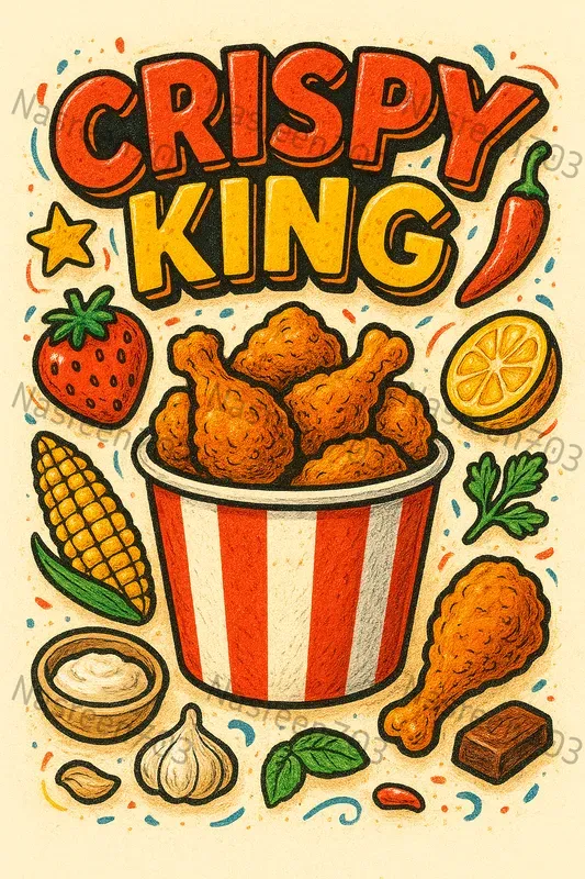 3D Doodle Food Poster Creators
