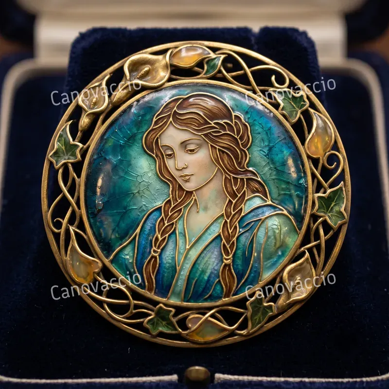 Cloisonné Enamel Heirloom Portraits