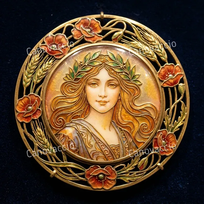 Cloisonné Enamel Heirloom Portraits