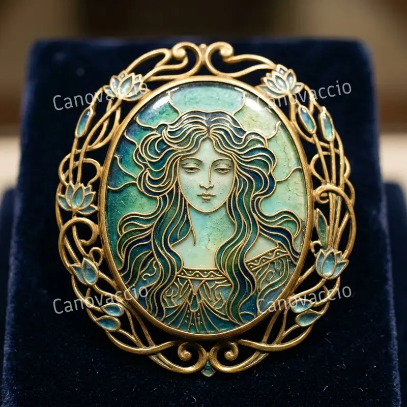 Cloisonné Enamel Heirloom Portraits