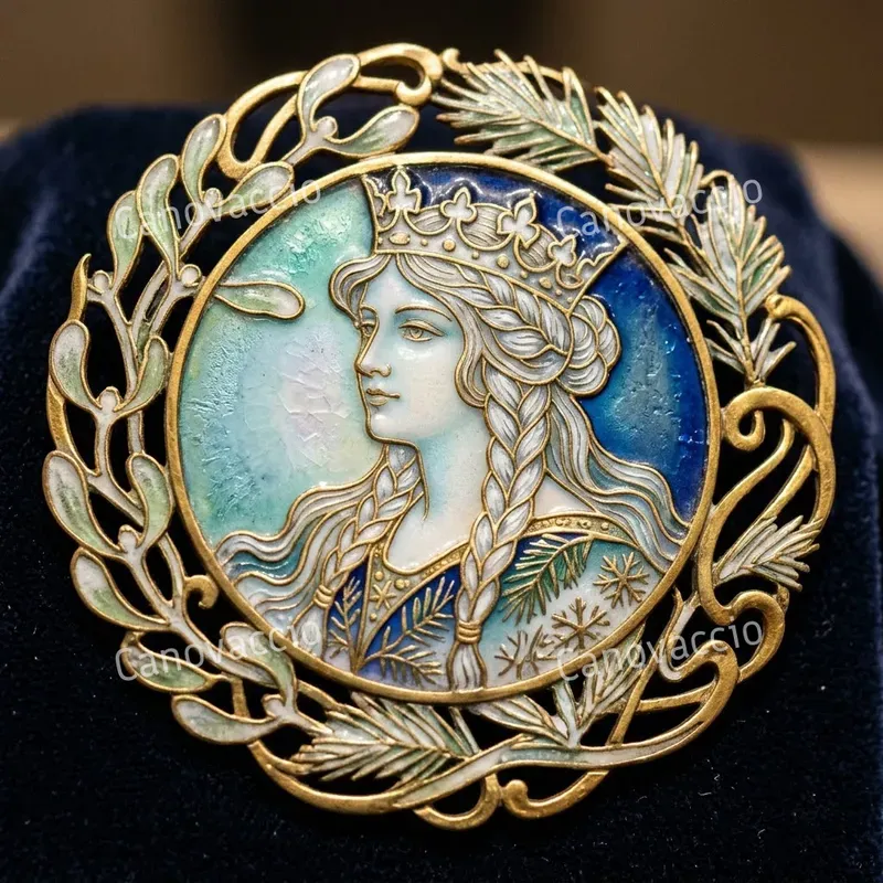 Cloisonné Enamel Heirloom Portraits