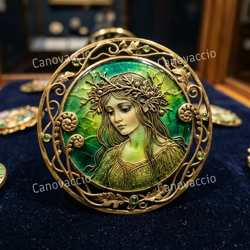 Cloisonné Enamel Heirloom Portraits