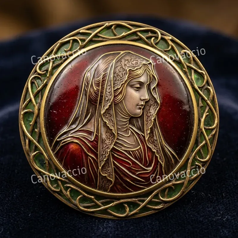 Cloisonné Enamel Heirloom Portraits