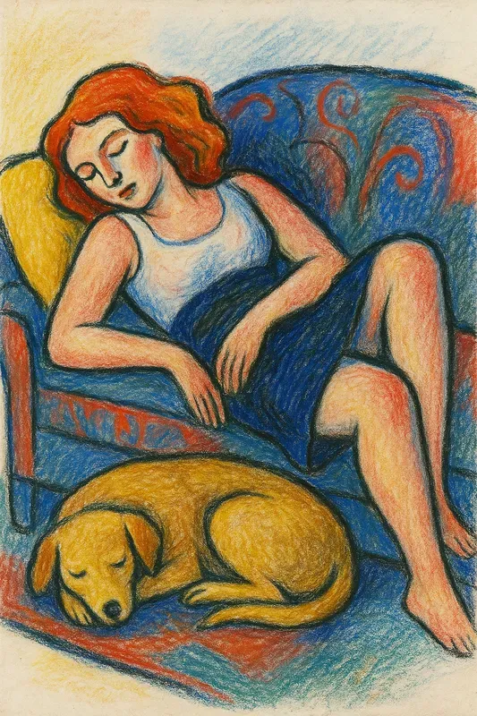 Pastel Sketch Handdrawn Surreal Art