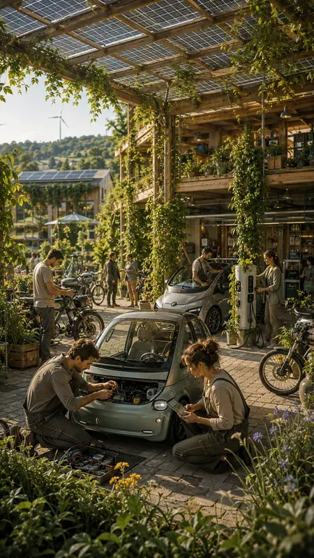 Solarpunk Utopian Science Fiction Lives