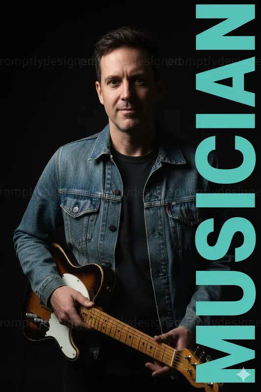 Bold Typography Portraits