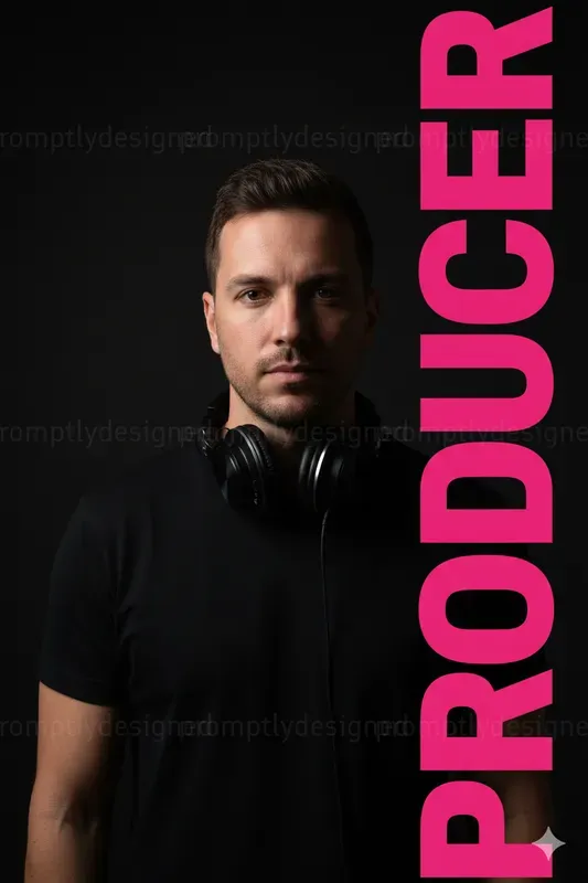 Bold Typography Portraits