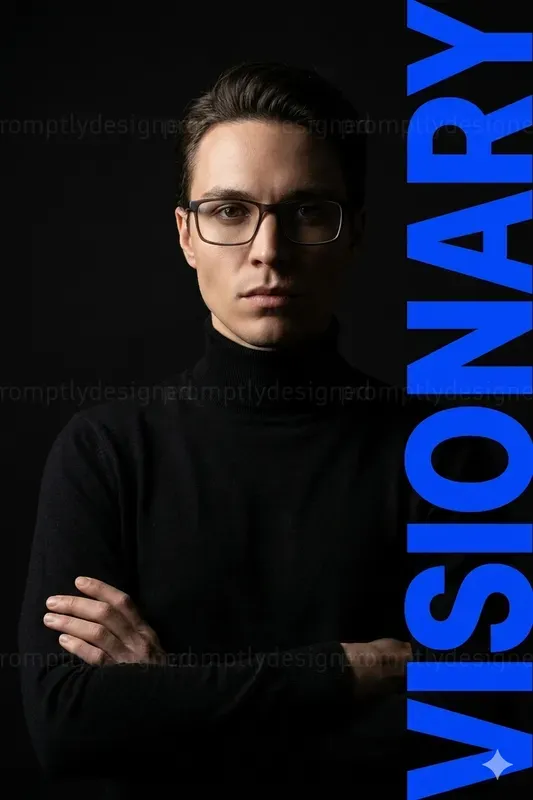 Bold Typography Portraits