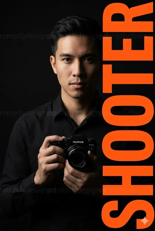 Bold Typography Portraits