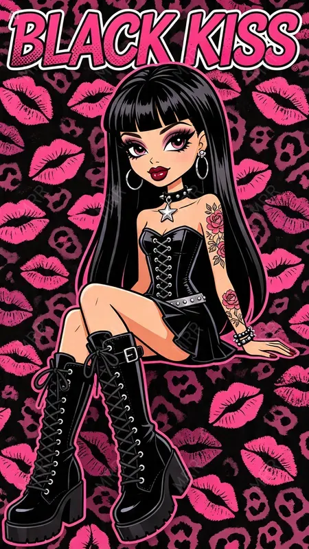 Bratz Style Cartoon Fashion Girls