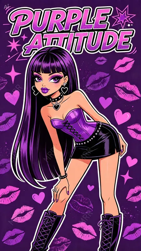 Bratz Style Cartoon Fashion Girls