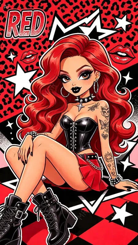Bratz Style Cartoon Fashion Girls