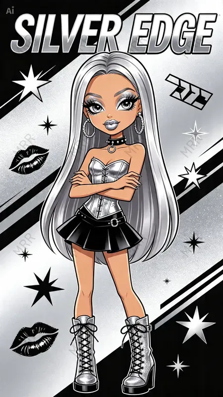 Bratz Style Cartoon Fashion Girls