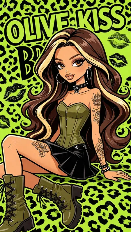 Bratz Style Cartoon Fashion Girls