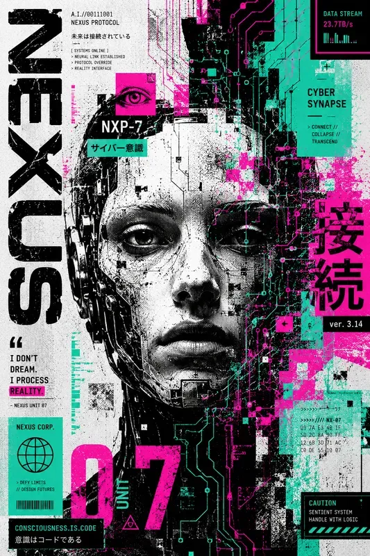 Postmodern Grunge Poster Art