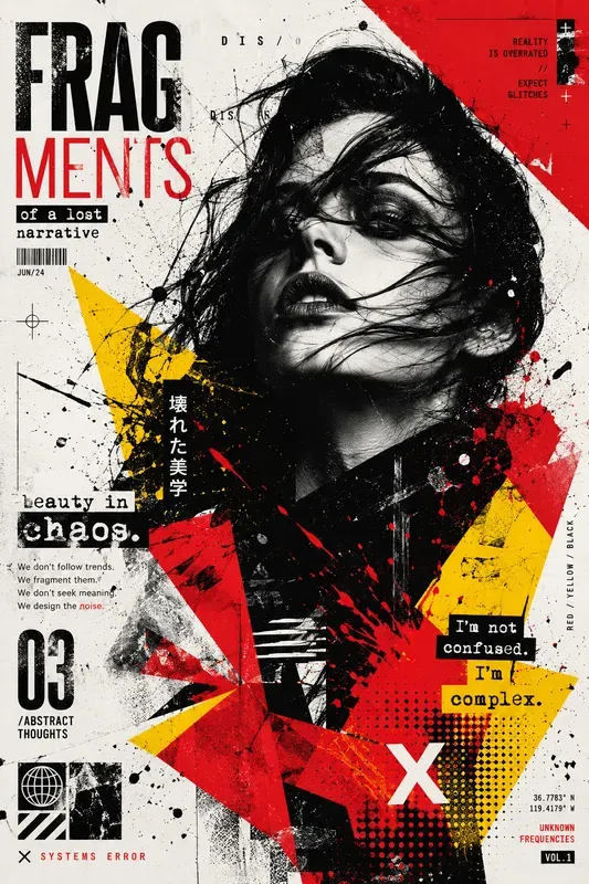 Postmodern Grunge Poster Art