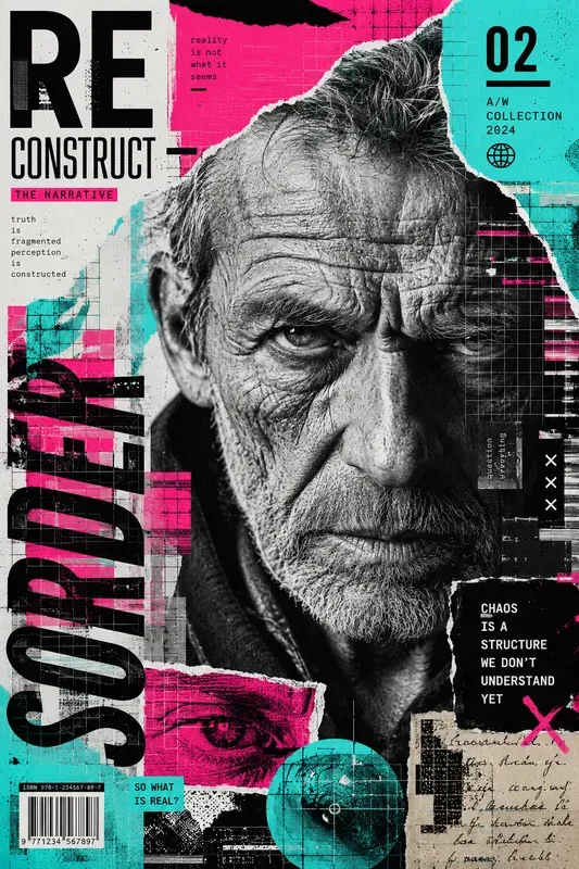 Postmodern Grunge Poster Art