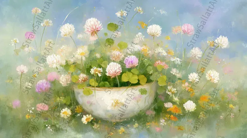 Summer Oil Landscape Tv Wallpaper Art