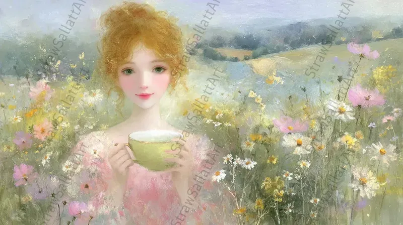Summer Oil Landscape Tv Wallpaper Art