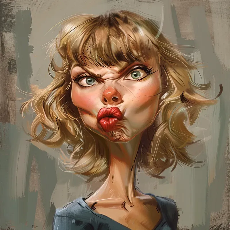 Exaggerated Caricature Portrait Art