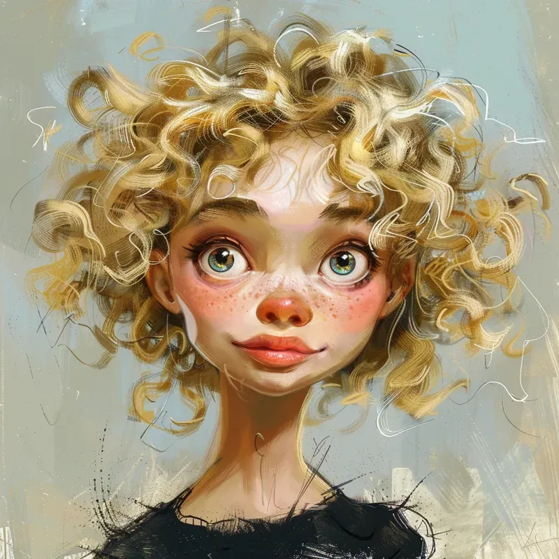 Exaggerated Caricature Portrait Art