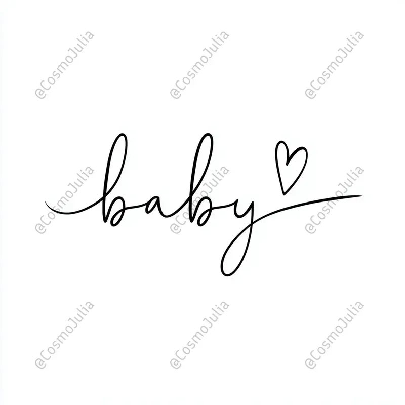 Minimalist Cursive One Line Typography