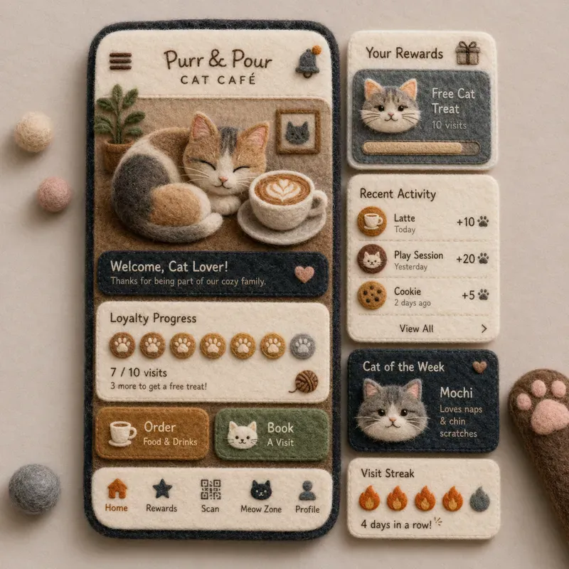 Cozy Felt UI Icon Generator Packs