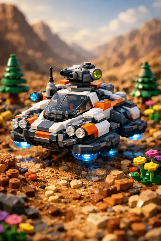 Epic Lego Mountain Trail Rides