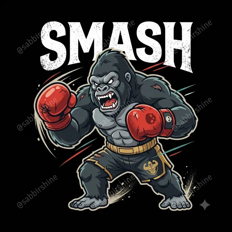 Cartoon Action Mascot Tshirt Designs