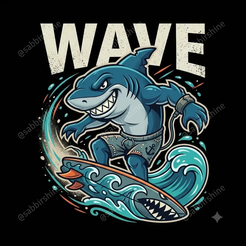 Cartoon Action Mascot Tshirt Designs