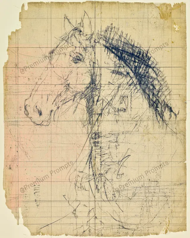 Old Mixed Media Sepia Sketches