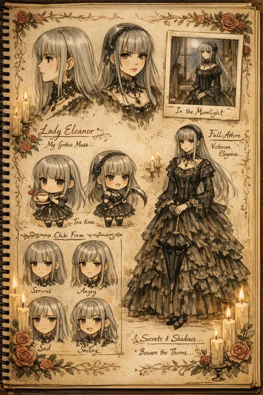 Vintage Character Sheets