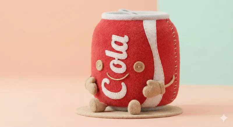 Fuzzy 3D Soda Plushies