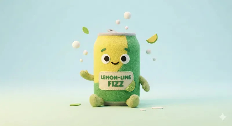 Fuzzy 3D Soda Plushies