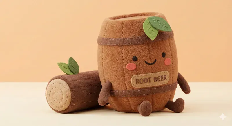 Fuzzy 3D Soda Plushies