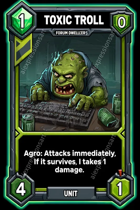 Satirical Digital Tcg Cards