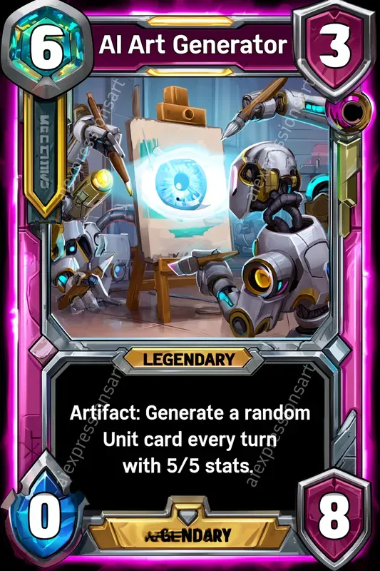 Satirical Digital Tcg Cards