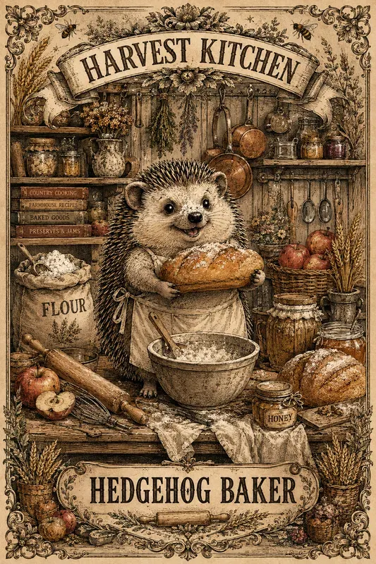Vintage Whimsical Kitchen Companions