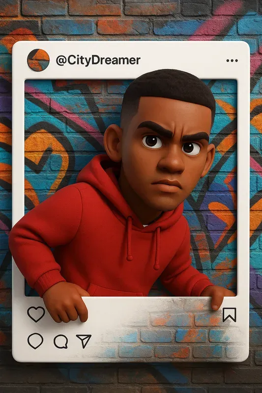 3D Social Profile Portraits