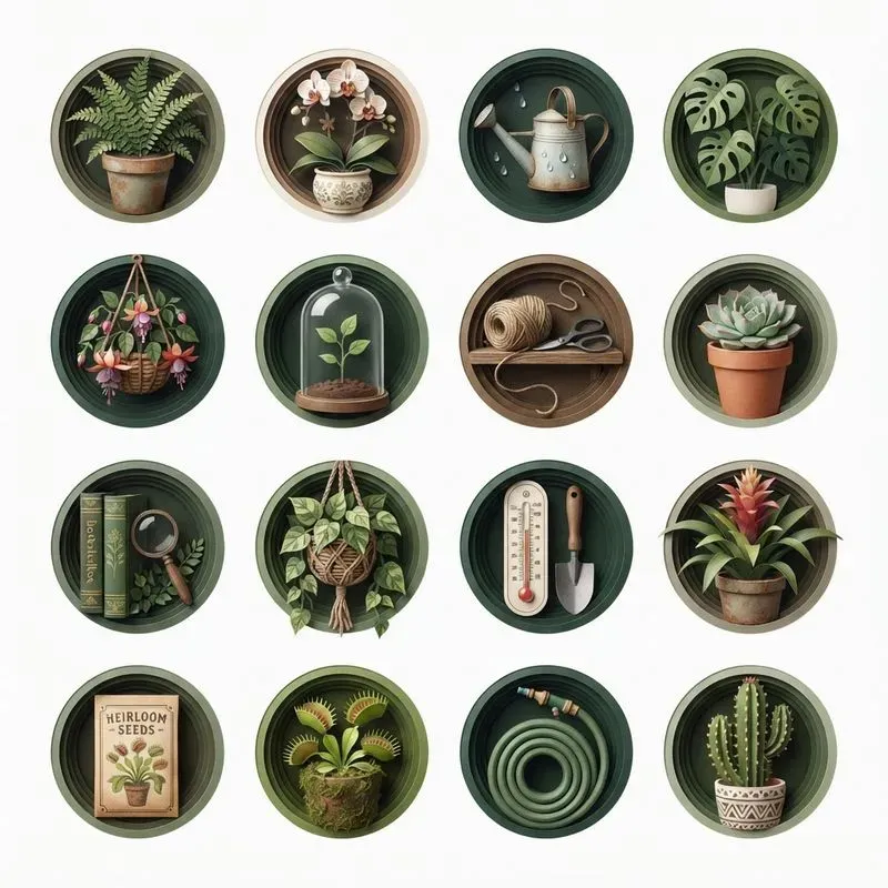 3D Paper Cut Shadowbox 16in1 Icon Packs