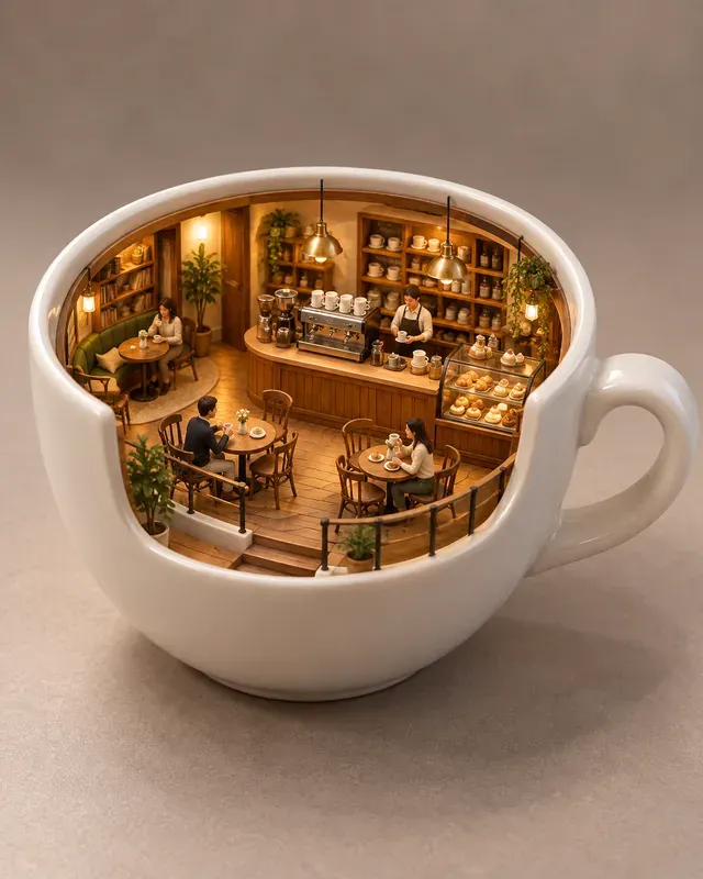 Miniature Worlds Inside Objects