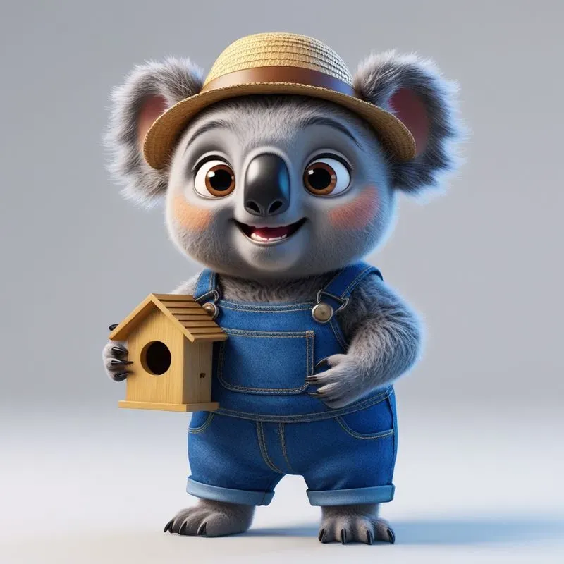 3D Cute Animals Little Gardeners