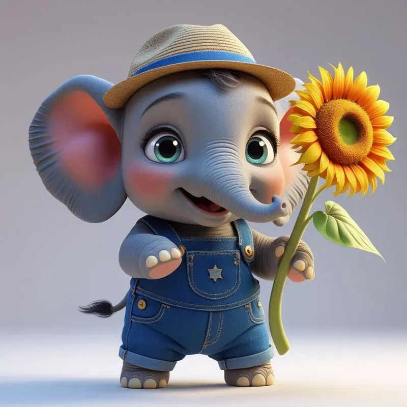3D Cute Animals Little Gardeners